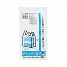 少量手さげポリ袋　Ｍ　厚み０．０１７乳白２５枚