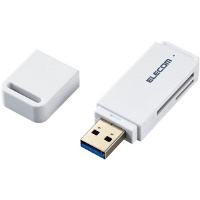 メモリリーダライタ　ＵＳＢ３．０　直挿し　ホワイト