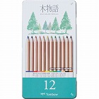 エコ色鉛筆　缶入り　Ｓ木物語　１２色セット