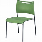 ＬＴＳチェア　ブラックフレーム　グリーン４脚セット