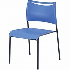 ＬＴＳチェア　ブラックフレーム　ブルー４脚セット