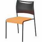 ＬＴＳチェア座布張りブラックフレームＯＲ４脚セット