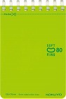 ソフトリングメモドット入Ｂ罫Ａ７　８０枚黄緑１０冊