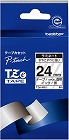 ピータッチ　つや消し　透明　黒文字　２４ｍｍ幅