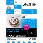 超耐水　光沢紙ラベル　ＩＪＰ　１２面丸型　１０枚