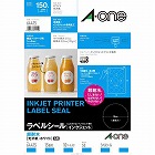 超耐水　光沢紙ラベル　ＩＪＰ　１５面丸型　１０枚