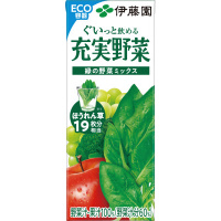 充実野菜　緑の野菜ミックス　２００ｍｌ　２４本