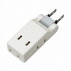 極小コーナータップ　４個口　ホワイト