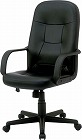 レザーチェアハイバックブラック