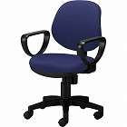 カララチェア　肘付　背座同色　ネイビー