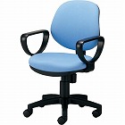 カララチェア　肘付　背座同色　ブルー