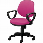 カララチェア　肘付　背座同色　ピンク