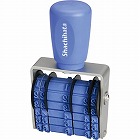 エルゴグリップ回転ゴム印　欧文トビ日付３号明朝体