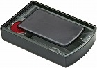 朱肉＋印マット付き印鑑ケース　シクオス　デュオ　黒