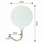 プラマグネットフック　小　白