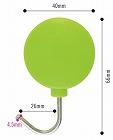 プラマグネットフック　小　緑