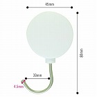 プラマグネットフック　中　白