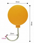 プラマグネットフック　中　橙