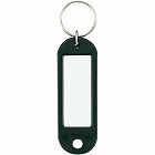 キーホルダー型名札　片面表示用　黒　１０個入