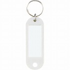 キーホルダー型名札　片面表示用　白　１０個入