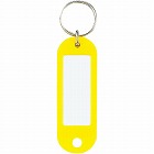 キーホルダー型名札　片面表示用　黄　１０個入