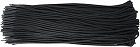 かさばりにくいつづりひも　ブラック　１００本