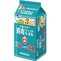 スコッティ消毒ウエットボックス　４０枚替３個パック