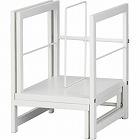 Ｋａｔａｚｕｋスライド本棚　幅２１５‐３６０　白