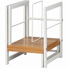 Ｋａｔａｚｕｋスライド本棚　幅２１５‐３６０　薄茶