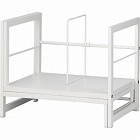 Ｋａｔａｚｕｋスライド本棚　幅３６３‐６５６　白