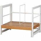 Ｋａｔａｚｕｋスライド本棚　幅３６３‐６５６　薄茶