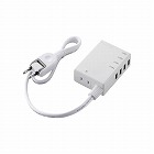 タップ　ＵＳＢメス×４　ケーブル３．１Ａ　ホワイト