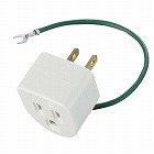 ＯＡアダプタ　３Ｐ→２Ｐノイズ対策雷ガード付