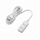 シャッタータップ　雷ガード　３個口　５ｍ　ホワイト
