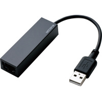 有線ＬＡＮアダプタ　ＵＳＢ２．０　ブラック