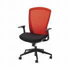 ラフィナートネット２チェア　肘付　レッド