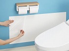 はがして交換　トイレの壁面汚れ防止シート２枚入×３