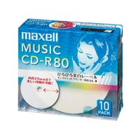 ＣＤ‐Ｒ音楽用　８０分　１０枚Ｐ