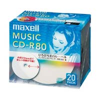 ＣＤ‐Ｒ音楽用　８０分　２０枚Ｐ