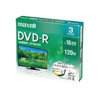 ＤＶＤ‐Ｒ録画用　１６倍速　３枚Ｐ