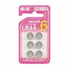 アルカリボタン電池　ＬＲ４４　６個入