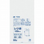 レジ袋白０．０１８ｍｍ１００枚西５０号東６０号