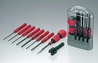 電工グリップ８本組ドライバーセット　ＮＯ、６９５０