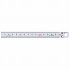 直尺　シルバー　１５ｃｍ　赤数字入　ＪＩＳ