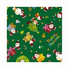 包装紙　リトルサンタ緑　半才判