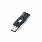 スライド式ＵＳＢメモリ黒６４ＧＢ　ＫＮＵ