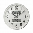 液晶表示付電波時計フィットウエーブリブＡ０３白