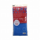 クア２　ナイロンタオル　ふつう　ブルー×１０