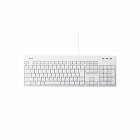 有線フルキーボード　丸洗い対応　ホワイト