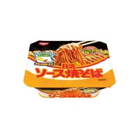 日清ソース焼そばカップ　からしマヨネーズ付き